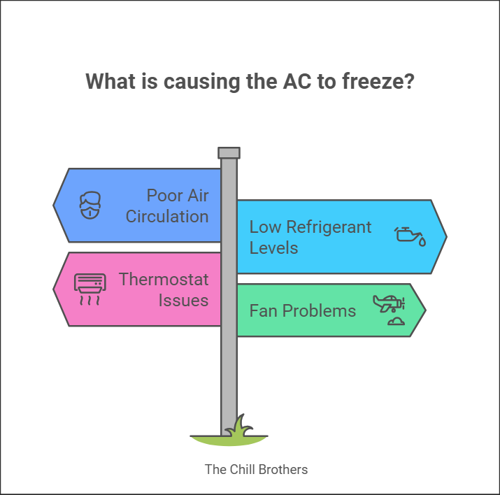 What is causing the AC to freeze
