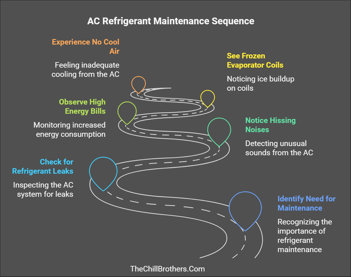 AC Refrigerant Maintenance Sequence